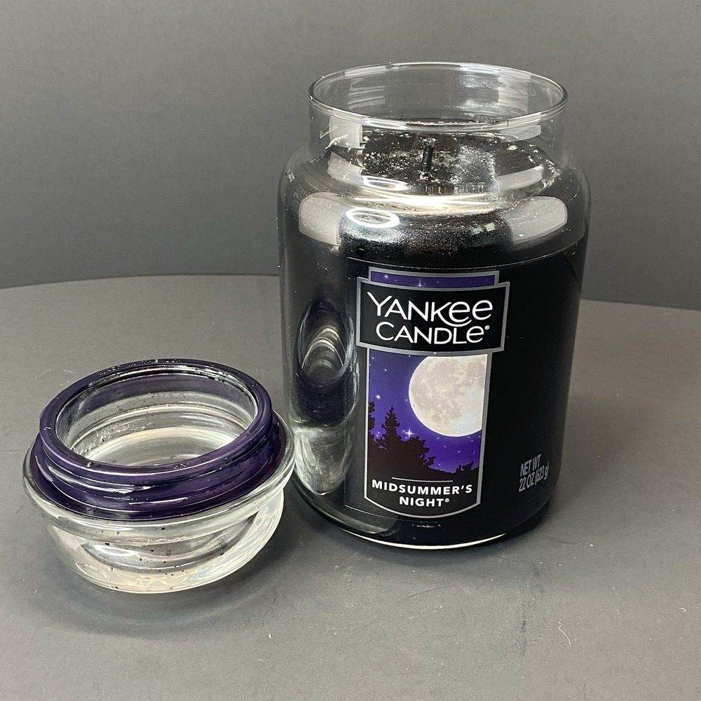 New Yankee Candle Midsummer's Night Large Jar Single Wick Scented Candle 22 oz - Picture 2 of 5